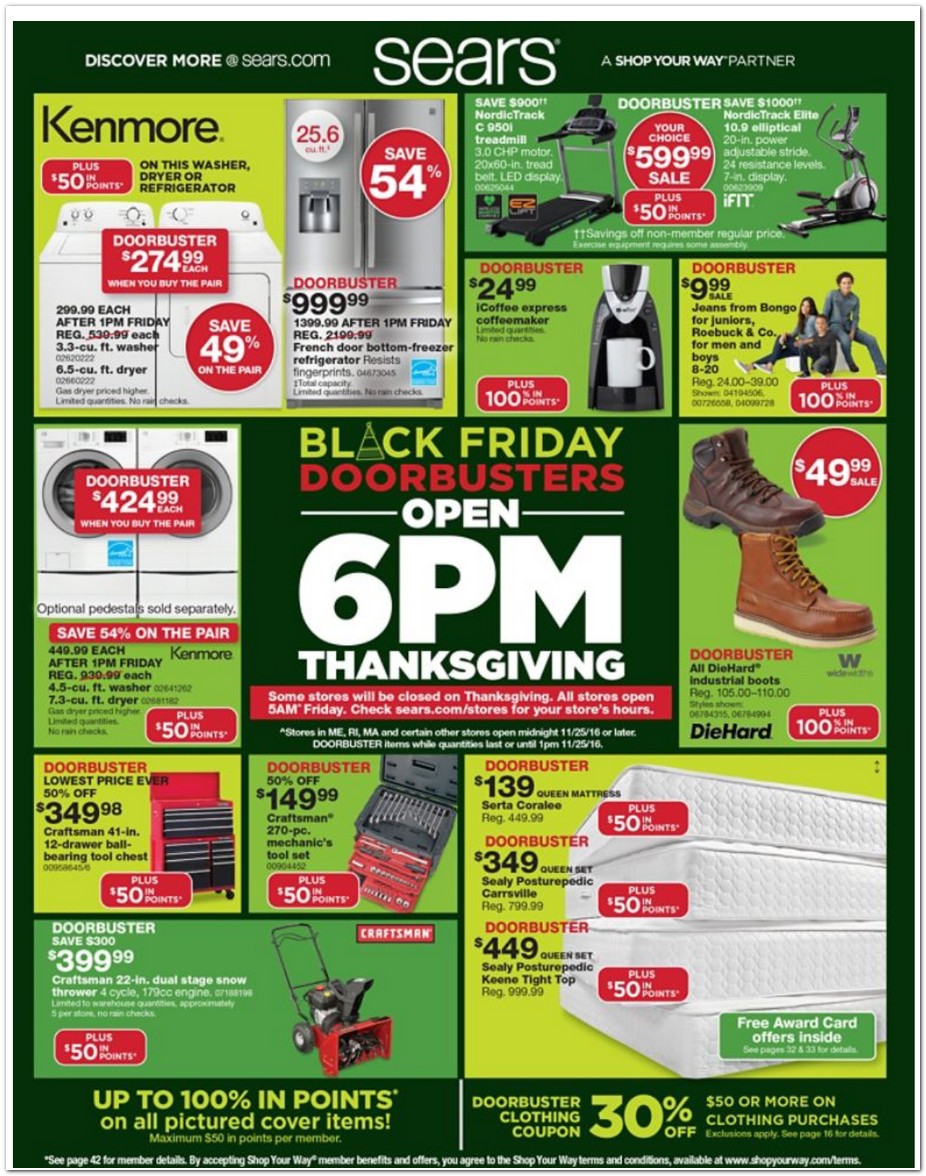 Sears Black Friday page 1